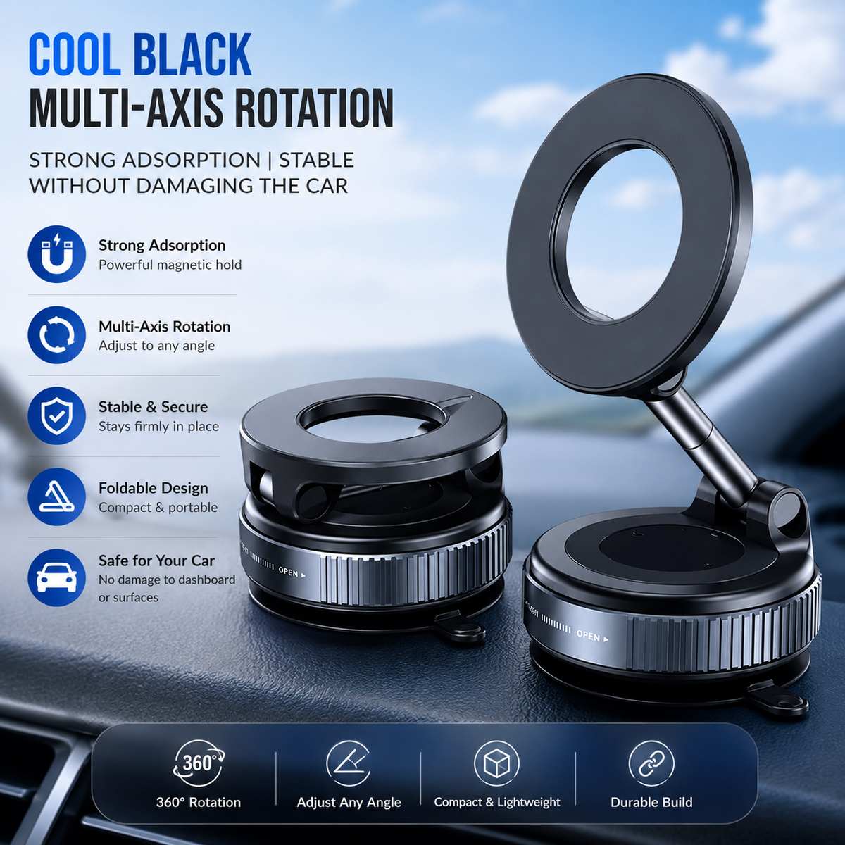 Magnetic Foldable Phone Holder
